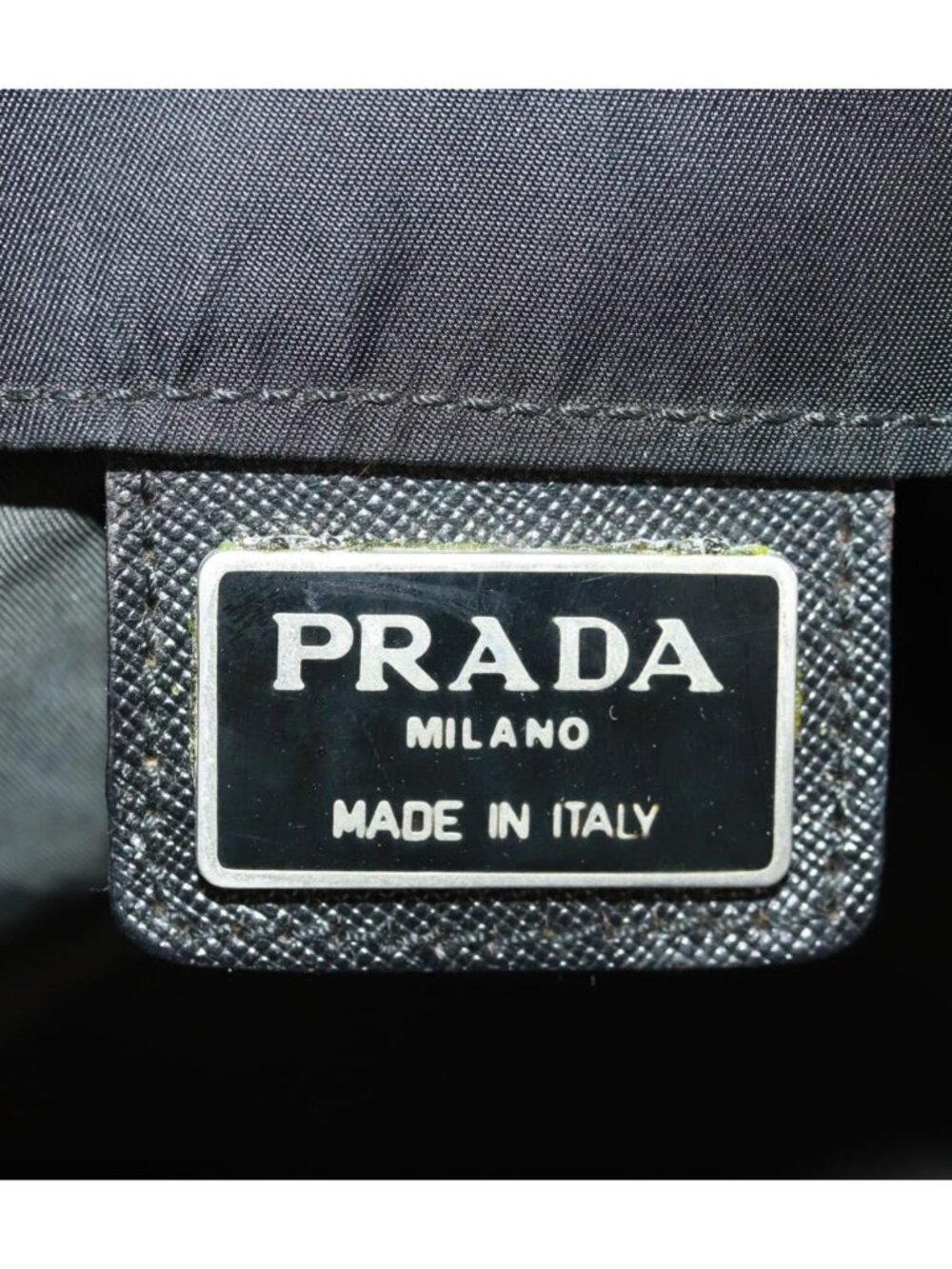 PRADA Backpack Nylon Black Silver - Picture 16 of 16